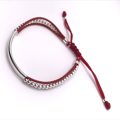 Pulsera Piel Tejida Plata .925 SAMAR06R - tienda en línea