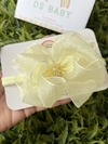 FAIXA DE BEBE BOUTIQUE ORGANZA AMARELO