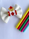 LAÇO BRANCO MAPLE BEAR COM APLIQUE - comprar online