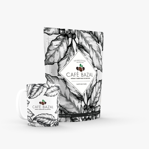 GOURMET 450g + TAZA CAFETERA BAZAL 240ml