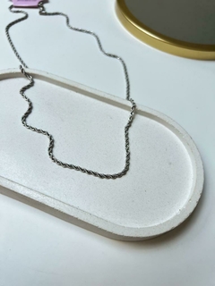 colar cordão baiano aço inoxidável