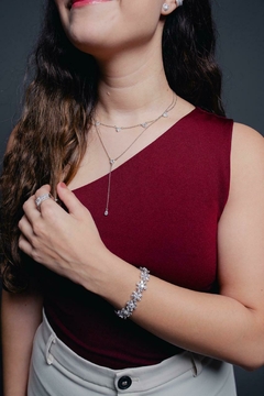 Colar gravatinha coração semi jóia - comprar online
