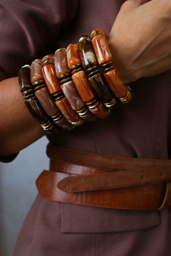 Pulseiras resina elástico - AMORA ACESSÓRIOS