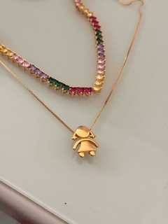 colar filhos folheado a ouro - comprar online