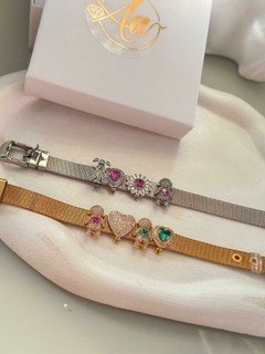 Pulseira maleável aço inoxidável na internet