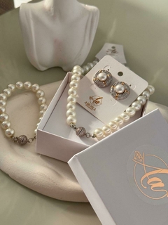 pulseira pérolas feicho imã semi jóia na internet