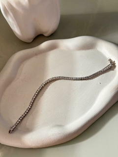 Pulseira Riviera banhada a prata semi jóia