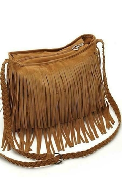 bolsa camurça caramelo franja - comprar online