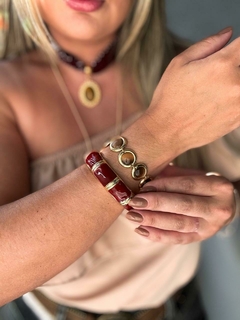 pulseira esferas semi jóia na internet