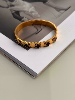 Bracelete inspiração trevo aço inoxidável - comprar online