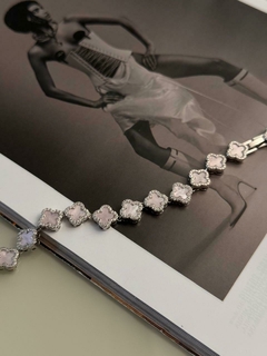 pulseira inspiração cravejada folheada - loja online