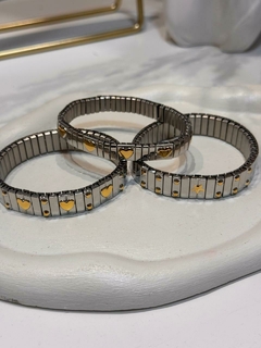Pulseiras elástico em aço inoxidável na internet
