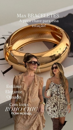 Bracelete tubo semi jóia - AMORA ACESSÓRIOS