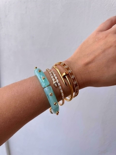 Bracelete acrílico semi jóia - comprar online