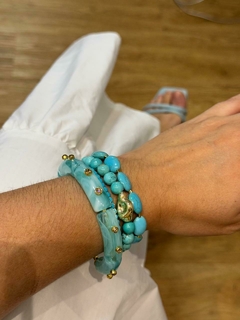 Bracelete acrílico semi jóia - loja online