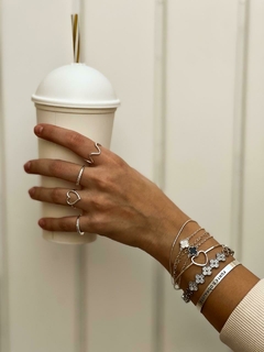 Bracelete SEJA FORTE E CORAJOSA prata 925 - comprar online