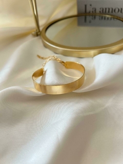 Pulseira aro folheada