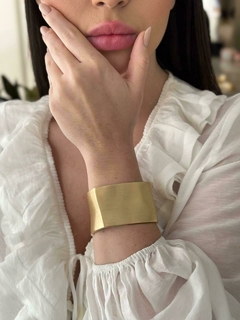 Max bracelete quadrado fosco folheado - comprar online