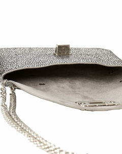 clutch metalizada chumbo