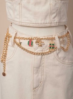 Cinto inspiração Gucci corrente - AMORA ACESSÓRIOS