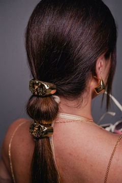 laçinhos cabelo em metal dourado