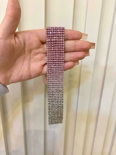 Chocker malha zircônias folheada a prata - AMORA ACESSÓRIOS
