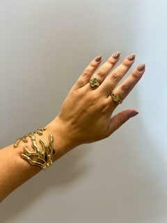 BRACELETE GALHOS FOLHEADO - AMORA ACESSÓRIOS