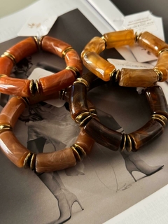 Pulseiras resina elástico - loja online