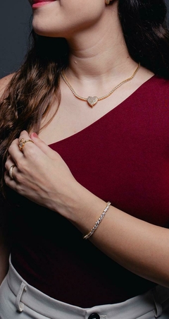 Pulseira Riviera banhada a ouro semi jóia - comprar online
