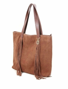 Bolsa saco camurça 100%couro - loja online
