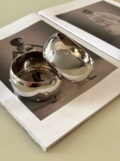 Max Bracelete detalhe em strass folheado na internet