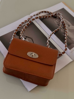 Bolsa caramelo 100%couro - AMORA ACESSÓRIOS