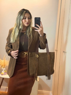 Bolsa saco camurça 100%couro na internet