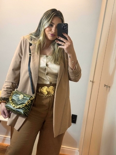 Bolsa zebra verde couro PU - AMORA ACESSÓRIOS