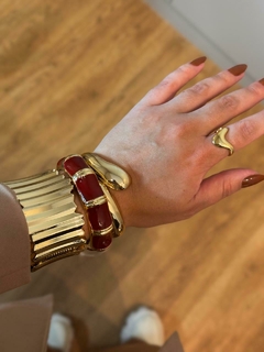 Bracelete gota folheado - loja online