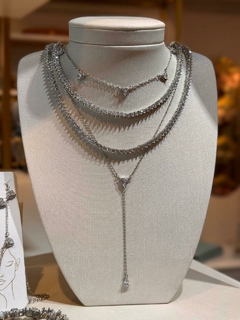 conjunto coração banhada a prata semi jóia - AMORA ACESSÓRIOS
