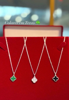 Colar inspiração trevo Prata 925 - comprar online