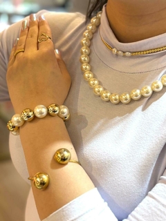 pulseira elástico pérola na internet