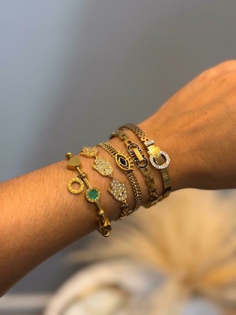 PULSEIRA MÃO FÁTIMA AÇO INOXIDÁVEL - comprar online