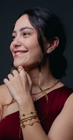 Pulseira cordão baiano aço inoxidável - comprar online