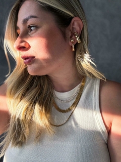 Piercing fake torçido folheado - loja online