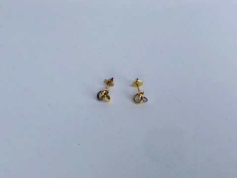 Brinco Cartier em Ouro 18k Amarelo, Branco e Rosé