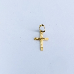 Pingente de Cruz Palito em Ouro 18k