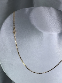 Corrente Colar Piastrine em Ouro 18k