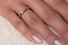 Aliança em Ouro 18k e Diamante - loja online