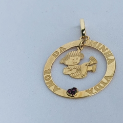Pingente Amor da Minha Vida em Ouro 18k e Rubis - comprar online