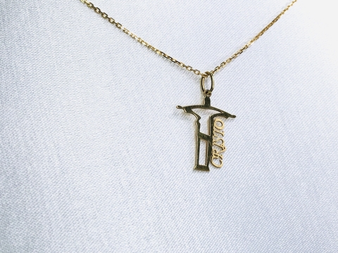 Pingente do Cristo Redentor em Ouro 18k