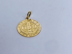 Pingente de Medalha de São Bento em Ouro 18k - comprar online