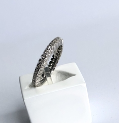 Aliança em Diamantes e Ouro Branco - comprar online