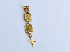 Pingente de Crucifixo em Ouro 18k na internet
